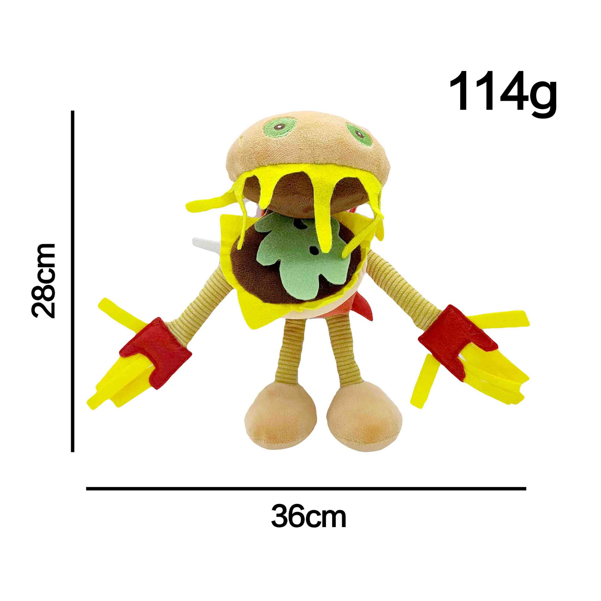 Boxy Boo Toy Hamburger Cartoon Game Peripheral Dolls Red Robot Filled Plush Dolls Holiday Gift Collection 5 - Boxy Boo Plush