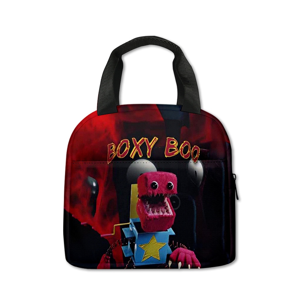 Project Playtime Boxy Boo Bobbi Boxy Monster Lunch Bag Primary School Handheld Ice Bag Child Children 1 - Boxy Boo Plush