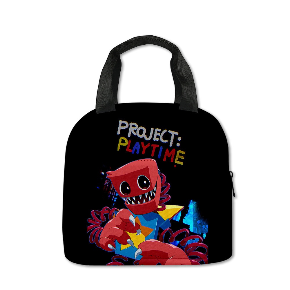 Project Playtime Boxy Boo Bobbi Boxy Monster Lunch Bag Primary School Handheld Ice Bag Child Children 4 - Boxy Boo Plush